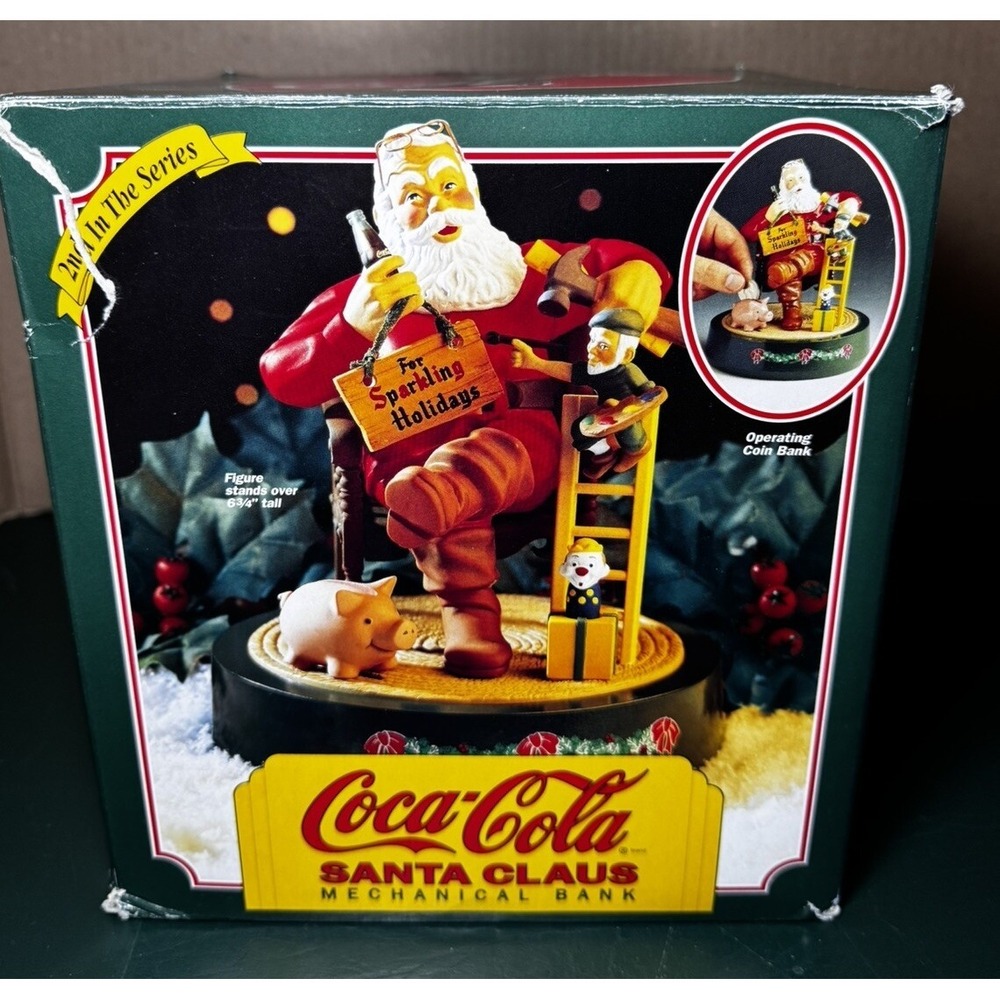 Coca‎ Cola Santa Claus Mechanical Bank 2nd in Series By ERTL 1994 - Picture 5 of 9